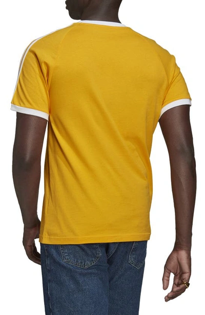 Shop Adidas Originals Adicolor Classics 3-stripes T-shirt In Collegiate Gold