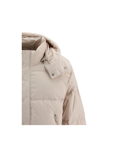 Represent Puffer Jacket In Ivory