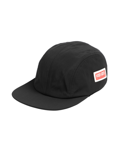 Shop Kenzo Man Hat Black Size Onesize Polyester