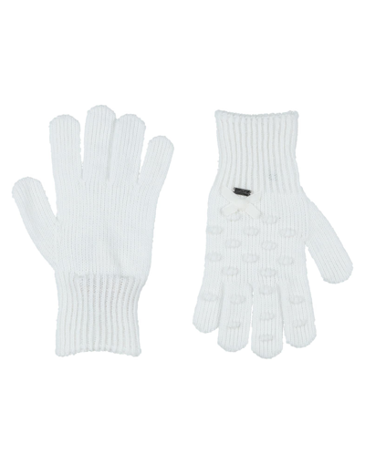 Shop John Galliano Gloves In White