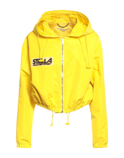 Shop Stella Mccartney Woman Jacket Yellow Size 6-8 Polyester