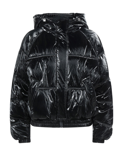 Shop Marc Ellis Woman Down Jacket Black Size Xs Nylon, Polyurethane
