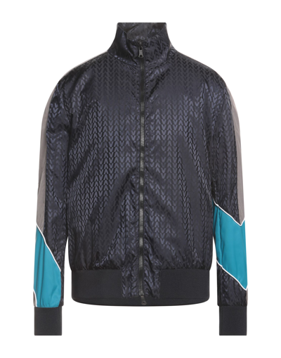 Shop Valentino Garavani Man Jacket Midnight Blue Size 40 Polyamide, Polyester, Elastane