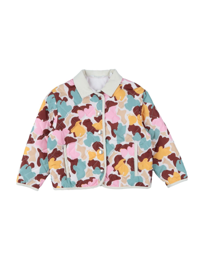 Shop Palm Angels Toddler Girl Jacket Pink Size 6 Polyester, Cotton, Elastane