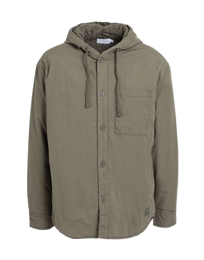 Shop Topman Man Jacket Military Green Size S Cotton