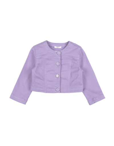 Shop Liu •jo Toddler Girl Jacket Lilac Size 7 Cotton, Elastane In Purple