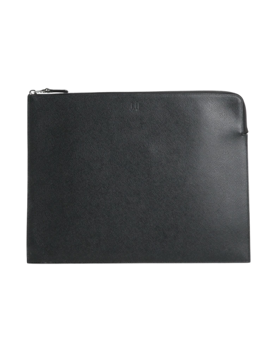 Shop Dunhill Man Handbag Black Size - Bovine Leather