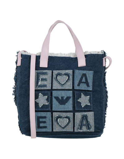 Shop Emporio Armani Handbags In Blue