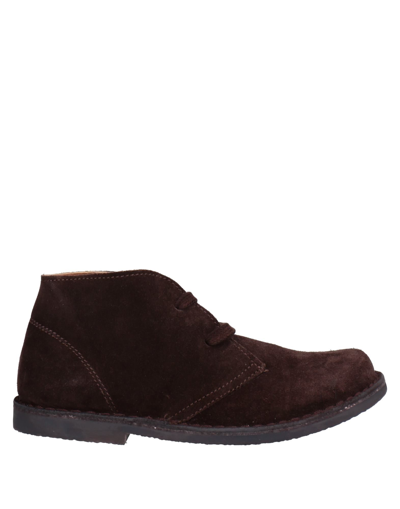 Shop Oca-loca Toddler Boy Ankle Boots Dark Brown Size 10c Soft Leather