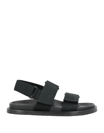 Uma Wang Uma Women's Black Slingback Velcro Sandals In Black