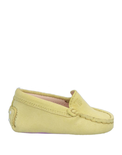 Shop Tod's Newborn Shoes In Acid Green