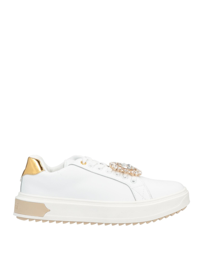 Shop Baldinini Woman Sneakers White Size 6 Calfskin