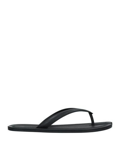 Shop Maison Margiela Man Thong Sandal Black Size 7 Rubber