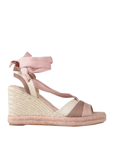 Shop Mtng Woman Espadrilles Pink Size 8 Soft Leather