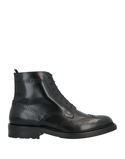 Shop Saint Laurent Man Ankle Boots Black Size 8 Leather