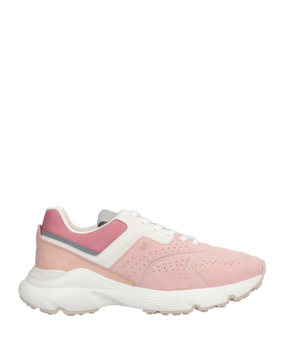 Shop Tod's Woman Sneakers Pink Size 8 Soft Leather, Textile Fibers