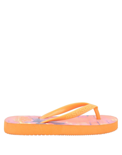 Shop Sundek Toddler Girl Thong Sandal Orange Size 10c Rubber