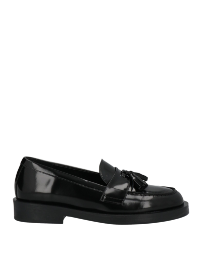 Shop Baldinini Woman Loafers Black Size 8 Soft Leather