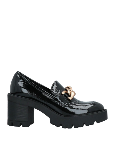 Shop Baldinini Woman Loafers Black Size 8 Soft Leather
