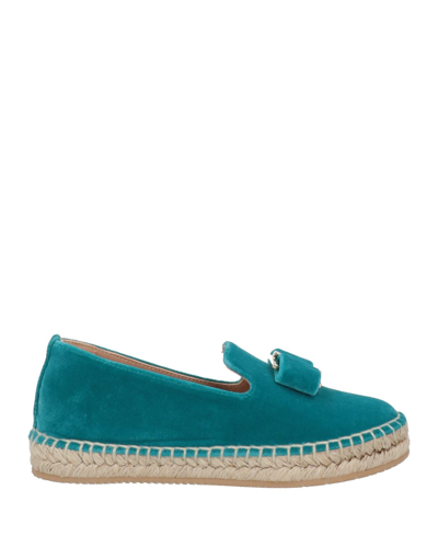 Shop Ferragamo Espadrilles In Turquoise