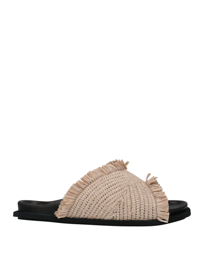 Shop Inuikii Woman Sandals Beige Size 8 Natural Raffia