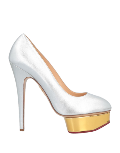 Shop Charlotte Olympia Pumps In Silver