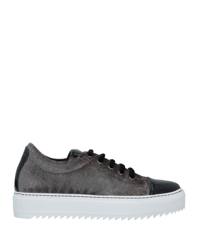 Shop Bruglia Woman Sneakers Black Size 6 Soft Leather, Textile Fibers