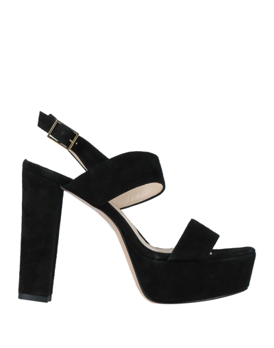 Shop Valerio 1966 Woman Sandals Black Size 10 Soft Leather