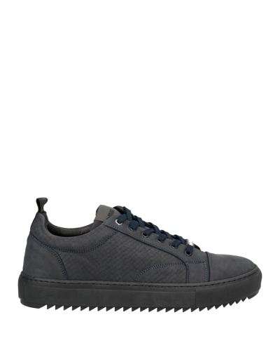 Shop Baldinini Man Sneakers Midnight Blue Size 13 Soft Leather
