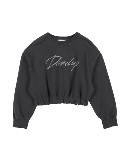Shop Dondup Toddler Girl Sweatshirt Lead Size 4 Cotton, Elastane In Grey