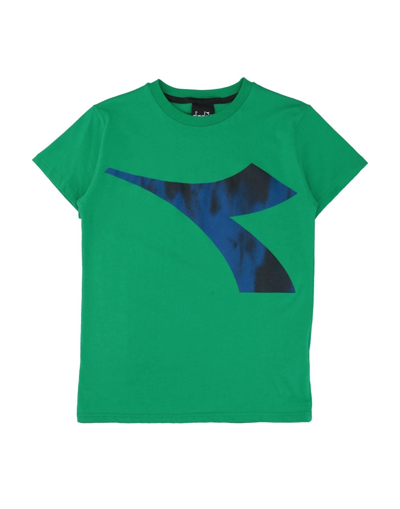 Shop Diadora Toddler Boy T-shirt Green Size 6 Cotton
