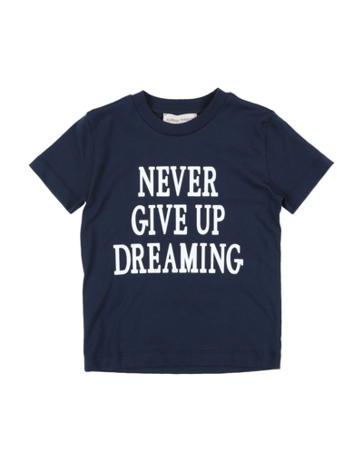 Shop Alberta Ferretti Toddler Girl T-shirt Midnight Blue Size 4 Cotton