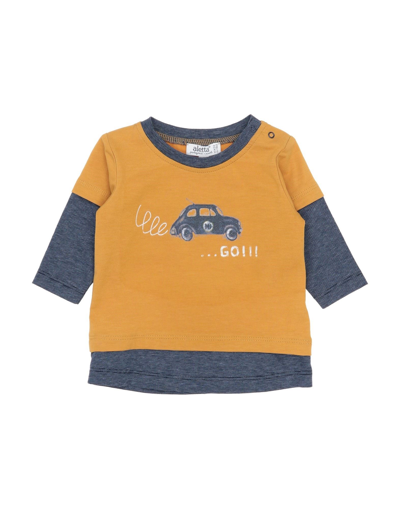 Shop Aletta Newborn Boy T-shirt Ocher Size 3 Cotton In Yellow