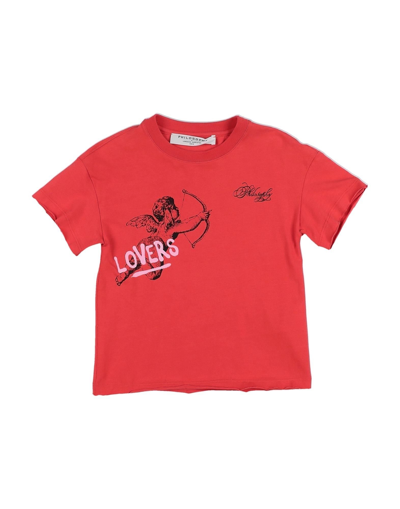 Shop Philosophy Di Lorenzo Serafini Toddler Girl T-shirt Red Size 6 Cotton, Elastane