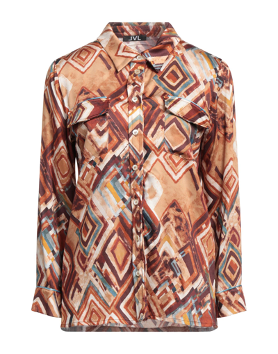 Shop Lvl Level Vibes Level Woman Shirt Brown Size M Viscose