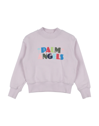Shop Palm Angels Toddler Girl Sweatshirt Lilac Size 6 Cotton, Elastane In Purple
