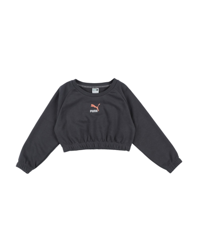 Shop Puma Toddler Girl Sweatshirt Steel Grey Size 7 Cotton, Polyester, Elastane