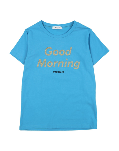 Shop Vicolo Toddler Girl T-shirt Sky Blue Size 6 Cotton, Elastane