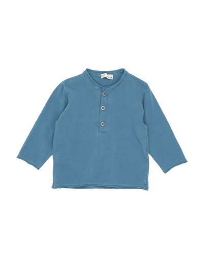 Shop Mapero Maperō Newborn Boy T-shirt Pastel Blue Size 3 Cotton, Lycra