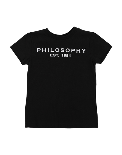 Shop Philosophy Di Lorenzo Serafini Toddler Girl T-shirt Black Size 6 Cotton, Elastane