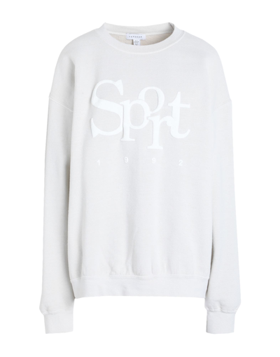 Shop Topshop Woman Sweatshirt Ivory Size L Cotton, Polyester In White