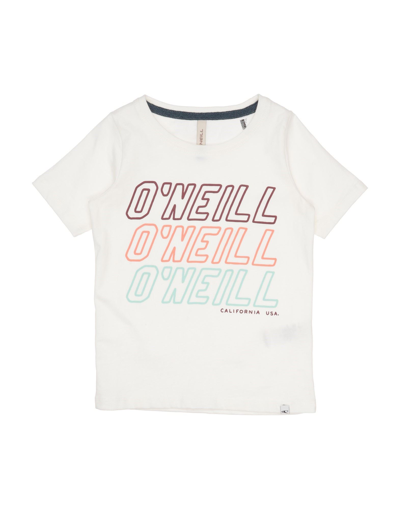 Shop O'neill Toddler Boy T-shirt White Size 4 Cotton