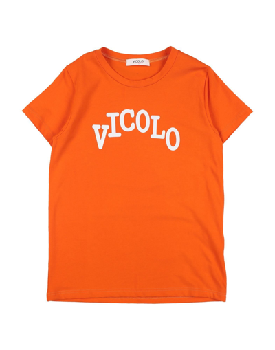 Shop Vicolo Toddler Girl T-shirt Orange Size 6 Cotton, Elastane