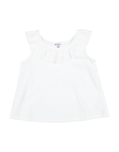 Shop Piccola Ludo Toddler Girl Top White Size 6 Cotton, Elastane