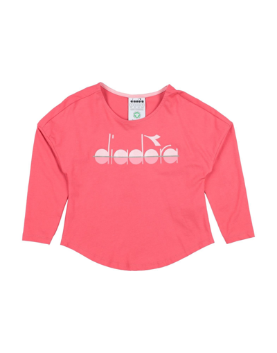 Shop Diadora Toddler Girl T-shirt Coral Size 4 Cotton In Red
