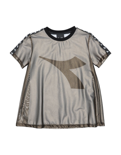 Shop Diadora Toddler Girl T-shirt Bronze Size 6 Polyester, Lycra, Cotton In Yellow