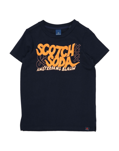 Shop Scotch & Shrunk Toddler Boy T-shirt Midnight Blue Size 4 Cotton