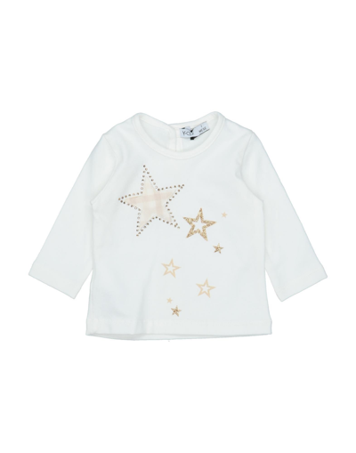 Shop Y-clù Newborn Girl T-shirt White Size 1 Cotton