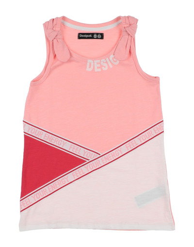 Shop Desigual Toddler Girl T-shirt Light Pink Size 7 Cotton