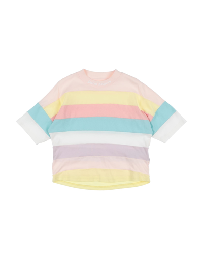 Shop Palm Angels Toddler Girl T-shirt Pink Size 6 Cotton